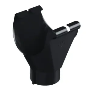 Odpływ 120/90 mm Stal czarny półmat RAL9005 Galeco
