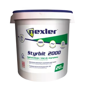 Hydroizolacja i klej do styropianu Styrbit 2000 Nexler 20kg