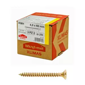 Wkręt hartowany do drewna 4,0x60mm łeb krzyżowy 250szt.