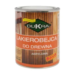 Lakierobejca do drewna akrylowa biała 250ml Dukra