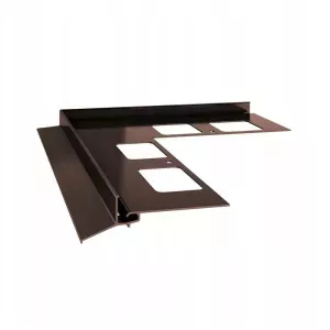 Narożnik zewnętrzny K102 90° RAL8019 brąz Renoplast