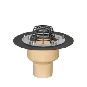 Wpust dachowy Trendy 110mm pionowy skręcany prosty z kołnierzem zaciskowym Sita