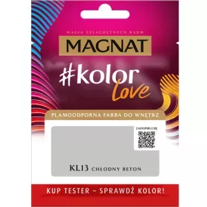 Tester farby do wnętrz Kolor Love KL13 chłodny beton 25ml Magnat
