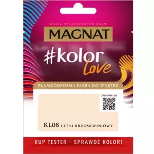 Tester farby do wnętrz Kolor Love KL08 letni brzoskwiniowy 25ml Magnat