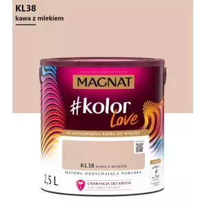 Magnat #Kolor Love KL38 Kawa Z Mlekiem 2,5l Farba Plamoodporna
