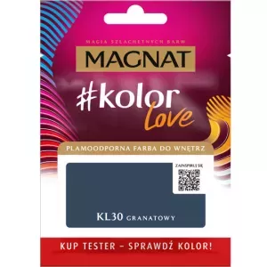 Tester farby do wnętrz Kolor Love KL30 granatowy 25ml Magnat