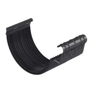 Łącznik rynny klamrowy 120 mm Stal grafitowy półmat RAL7016 Galeco