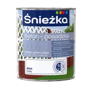 Śnieżka Beton posadzka 0,8l biały farba do betonu akrylowa