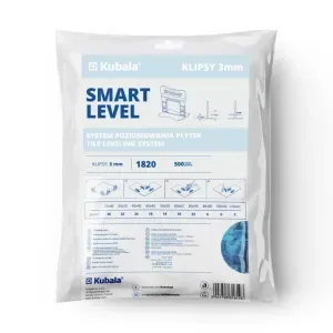 Klipsy do poziomowania płytek 3mm 500szt. Smart Level Kubala