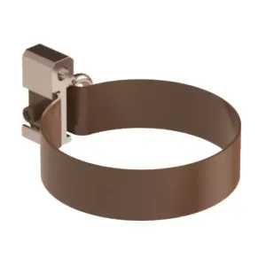 Obejma metalowa do dybla Stal ceglasty 100 mm RAL8004 Galeco