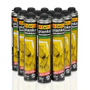 Pianka montażowa pistoletowa 750ml 12szt. karton Cerfix