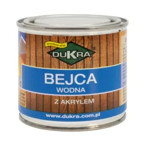 Bejca do drewna wodna dąb 250ml z akrylem Dukra