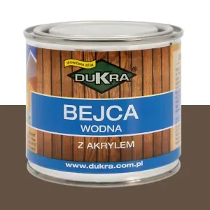 Bejca do drewna wodna orzech ciemny 250ml z akrylem Dukra