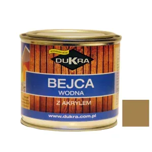 Bejca do drewna wodna dąb jasny 250ml z akrylem Dukra