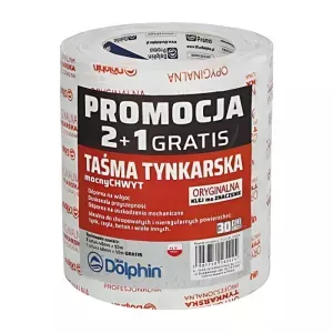 Taśma tynkarska 48mmx50m 30 dni 3PAK biała Blue Dolphin