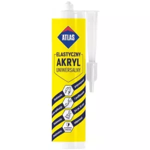 Akryl uniwersalny elastyczny biały 280ml Atlas