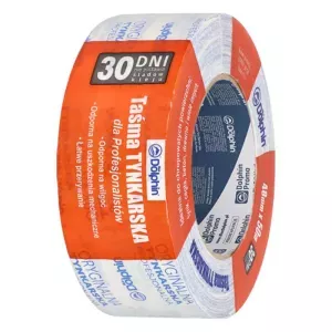 Taśma tynkarska 30mmx30m 30 dni biała Blue Dolphin