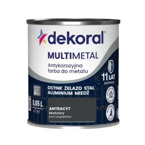 Dekoral Multimetal antracyt 0,65l antykorozyjna farba do metalu