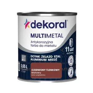 Dekoral Multimetal czerwony tlenkowy 0,65l antykorozyjna farba do metalu