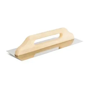 Paca nierdzewna 405x130mm gładka uchwyt drewniany Kubala 