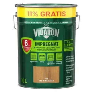 Impregnat do drewna ochronno-dekoracyjny powłokotwórczy dąb winchester V18 10l (9l+gratis 11%) Vidaron