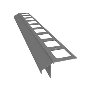 Profil okapowy prosty K100R 2mb RAL7037 szary Renoplast