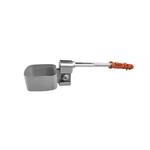 Obejma rury spustowej RK65 dł.12cm 45x45mm RAL7037 szary Renoplast