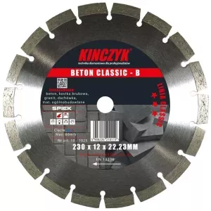 Tarcza diamentowa do betonu 230mm Beton Classic-B Kinczyk
