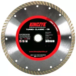 Tarcza diamentowa do betonu 230mm Turbo Classic-CB Kinczyk