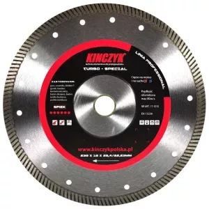Tarcza diamentowa do betonu 230mm Turbo Special Kinczyk