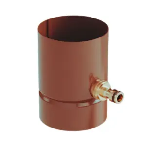 Łapacz wody z przyłączem do węża ogrodowego Stal 90 mm miedziany metalic RAL8007 Galeco