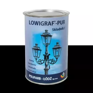 Farba poliuretanowa do metalu Lowigraf-Pur czarny 2,5l składnik A