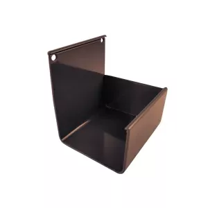 Zakończenie rynny RK65 L+P RAL8019 brąz Renoplast