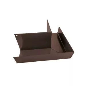 Narożnik rynny zewnętrzny RK65 90° RAL8019 brąz Renoplast