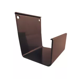 Łącznik rynny RK65 dł. 8cm RAL8019 brąz Renoplast