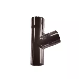 Trójnik rury spustowej R50 67° śr.40mm RAL8019 brąz Renoplast
