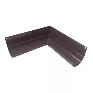 Narożnik rynny wewnętrzny R50 90° RAL8019 brąz Renoplast