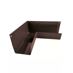 Narożnik rynny wewnętrzny RK65 90° RAL8019 brąz Renoplast