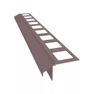 Profil okapowy prosty K100R 2mb RAL8019 brąz Renoplast