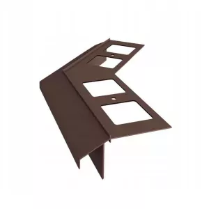 Narożnik zewnętrzny K100R 135° RAL8019 brąz Renoplast