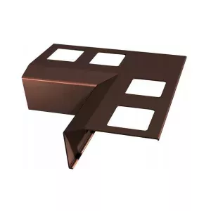 Narożnik wewnętrzny K301 90° RAL8019 brąz Renoplast