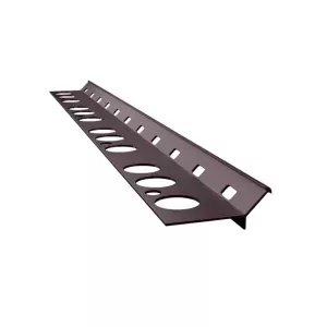 Profil schodowy prosty V 2mb RAL8019 brąz Renoplast