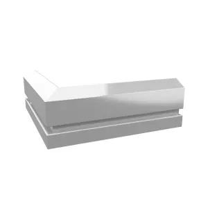 Narożnik zewnętrzny cokołowy C2 MAXI 90° RAL7037 szary Renoplast