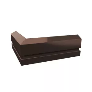 Narożnik zewnętrzny cokołowy C2 MAXI 90° RAL8019 brąz Renoplast
