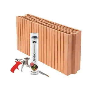 Pustak ceramiczny Porotherm 11,5 Dryfix Klima+ klasa 10 Wienerberger