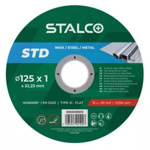Tarcza do cięcia metalu 125x1,0mm STD płaska Stalco