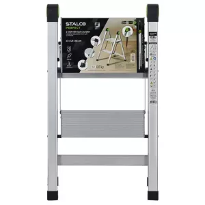 Drabina rozstawna aluminiowa Mini Slim 2-stopniowa bez uchwytu Stalco