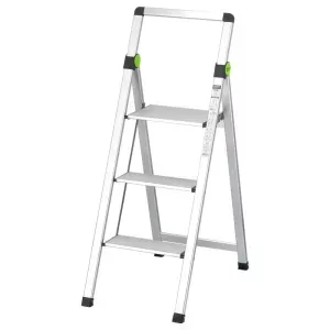 Drabina rozstawna aluminiowa Mini Slim 3-stopniowa z uchwytem Stalco
