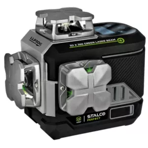 Laser poziomujący krzyżowy 3D LLP3DG zielony Stalco