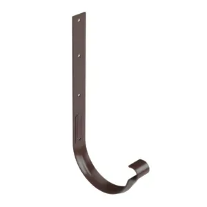 Hak rynnowy nakrokwiowy wzmocniony Stal 120 mm brąz ciemny RAL8019 Galeco
